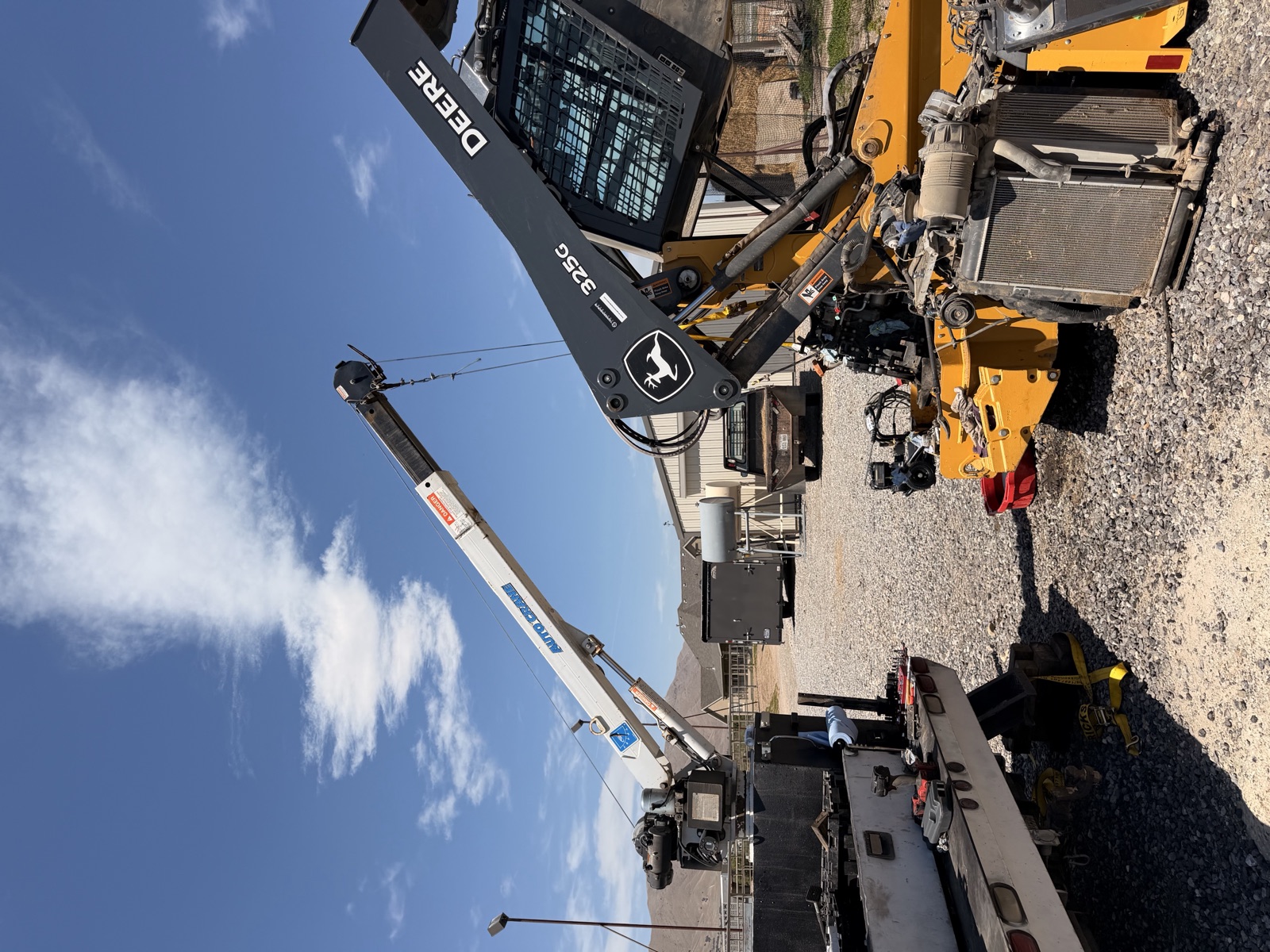Blue Summit servicing heavy equipment on site in Spanish Fork, Utah